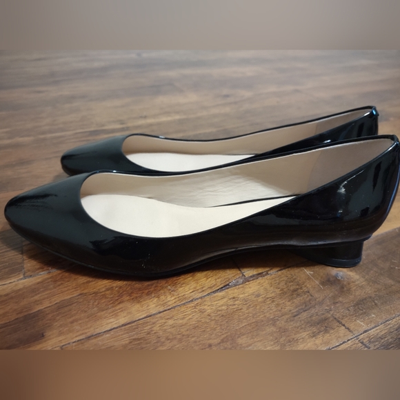 KATE SPADE Vero Cuoio round pointy toe elegant dress shoes shiny black size 7.5 - Picture 6 of 13